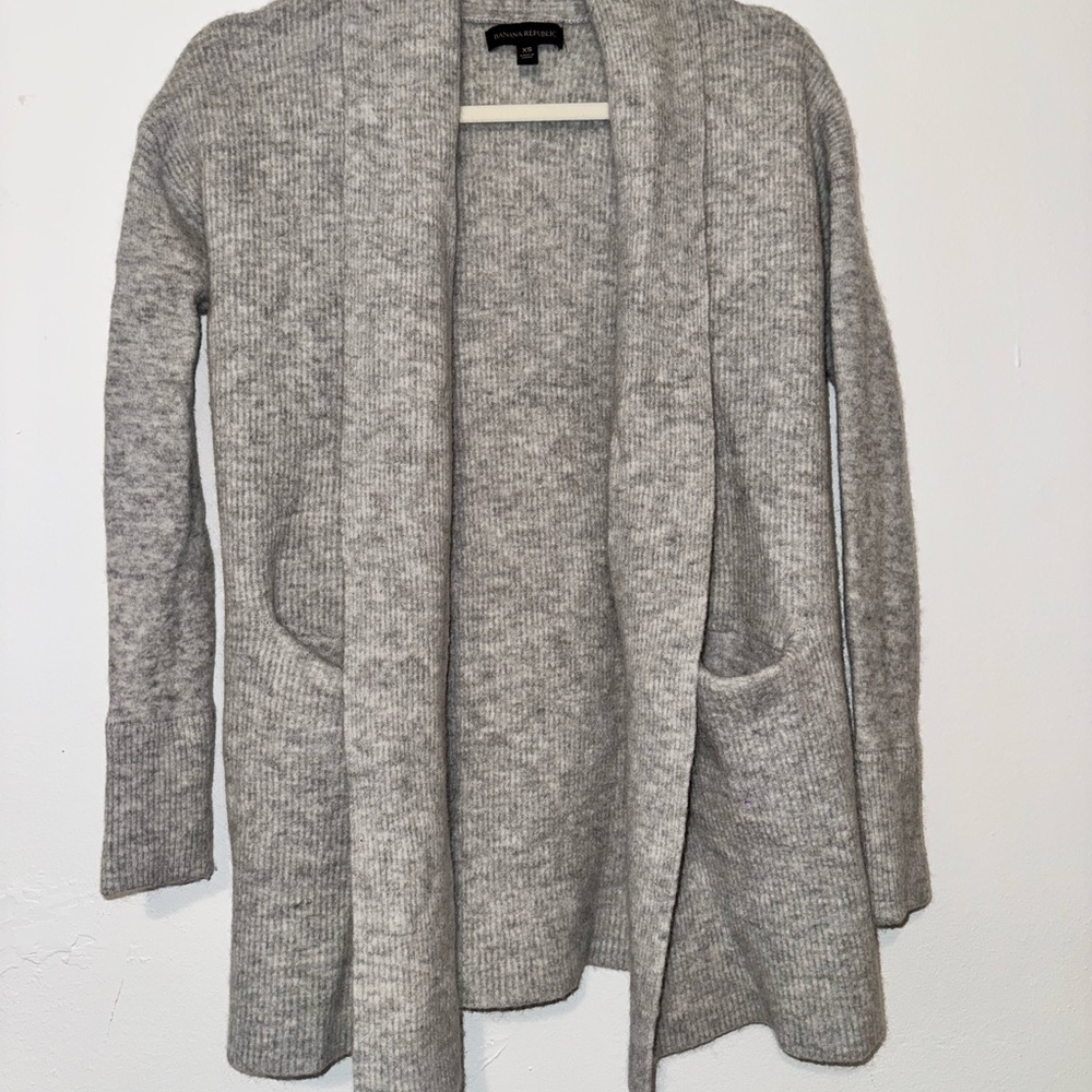 Gray Women's Cardigan Sweater